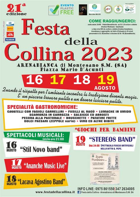 Festa Della Collina A Montesano Sulla Marcellana La Xxi Edizione Dal