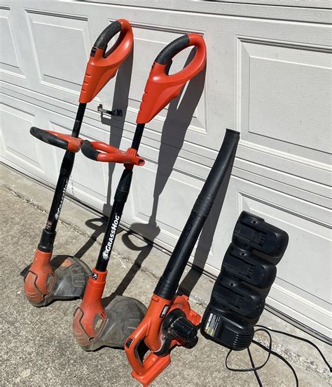 2 Black And Decker 18v Grasshog Trimmers 18v Leaf Blower Charger Battery And More Ebay