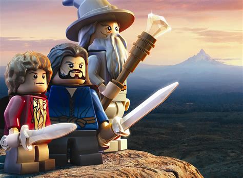 Wallpaper Lego Bilbo Baggins Hobbit Gandalf Wizard Staff Hd