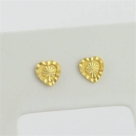 24k Gold Earrings - Etsy