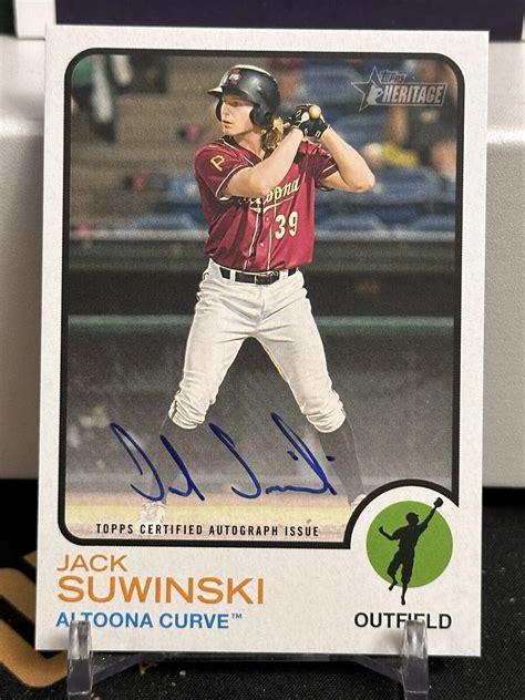 2022 Topps Heritage Minor League Real One Autographs Jack Suwinski Auto