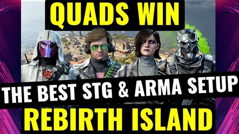 Rebirth Island Quads Win Gameplay Using The Best Buffed Stg