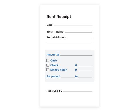 What Is A Rent Receipt Template