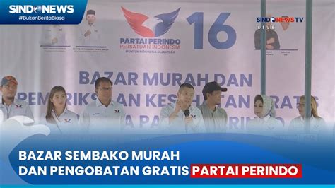 Ht Tinjau Bazar Sembako Murah Dan Pengobatan Gratis Di Tangerang Youtube