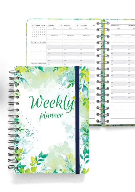Download Printable Weekly Planner Spiral Bound Original Style Pdf