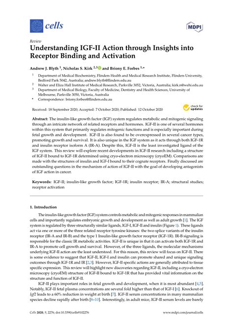 Pdf Understanding Igf Ii Action Through Insights Into Receptor