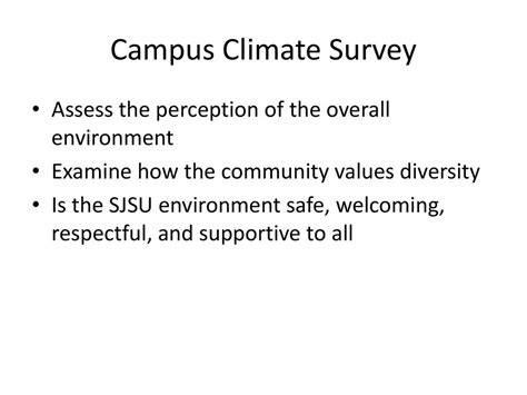 2010 Campus Climate Survey John Briggs Edd Ppt Download