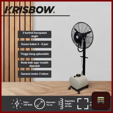 Jual Krisbow Kipas Angin Uap Pesta Hajatan Misty Fan Ltr