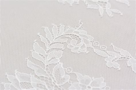 Offwhite Lace Fabric Chantilly Lace French Lace Wedding Etsy