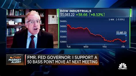 Fed Should Hike By 50 Basis Points Next Meeting Says Former Fed Gov