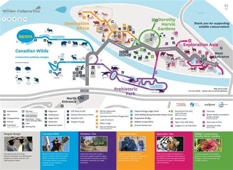 Zoo Map Wildlife Conservation Calgary Savannah Chat Explore Park