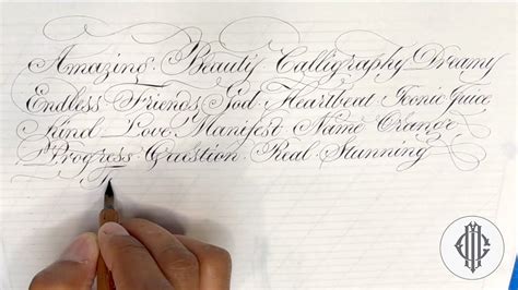 Copperplate Cursive Writing Practice For Beginners Simple Words