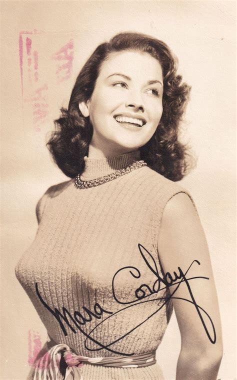 Mara Corday Sent From Universal Film Studios Signed Postcard