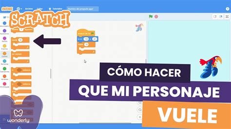 Curso de Scratch para niños Cómo hacer volar a un personaje