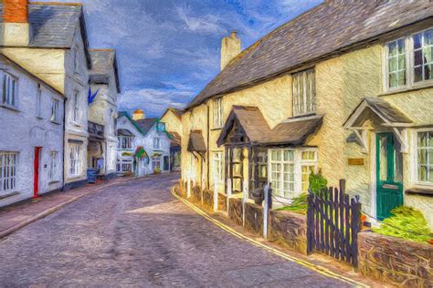 Porlock High Street Art Photograph By David Pyatt Fine Art America