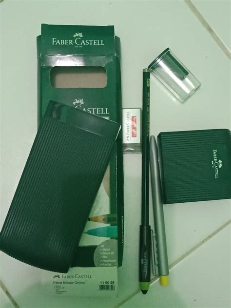 Paket Alat Tulis Belajar Online Faber Castell Original Baru Buku