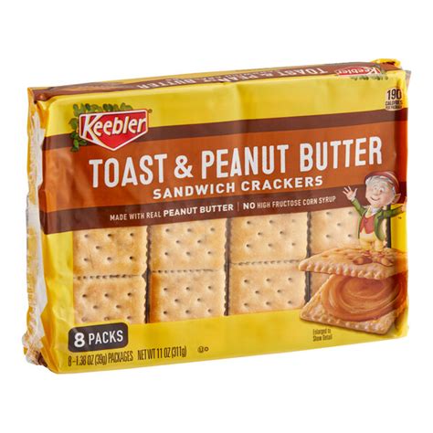 Keebler® Toast And Peanut Butter Sandwich Crackers 138 Oz 96case