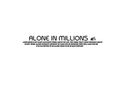 Alone Quotes PNG Isolated HD PNG Mart