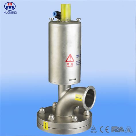 China Sanitary Stainless Steel Pneumatic Clamped Tank Bottom Valve A