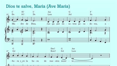 Dios te salve María Ave Maria YouTube