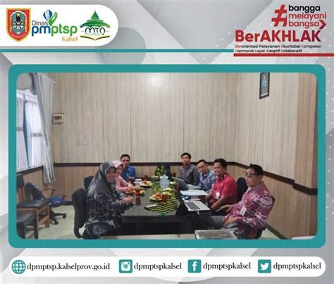 DPMPTSP Provinsi Kalsel Melayani Dengan Amanah Nyaman Transparan