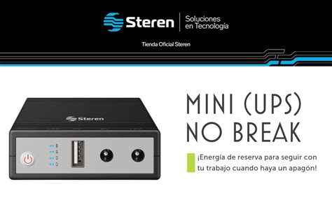 STEREN Mini No Break UPS para módem 390 min de Respaldo 8 800 mAh NB