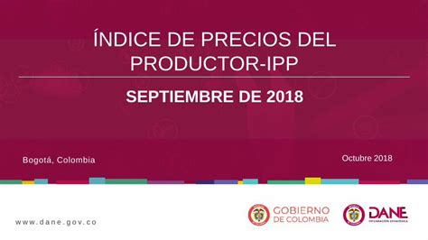 PDF ÍNDICE DE PRECIOS DEL PRODUCTOR IPP dane gov co 1 73 0 24