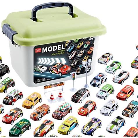 30 Pièce Lot Petites Voitures Jouets Metal Voiture Jouet Enf ant