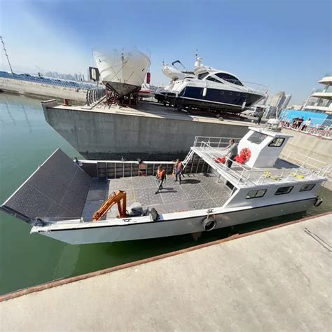 Aluminium Working Boat Transport Watercraft Landing Craft With Center