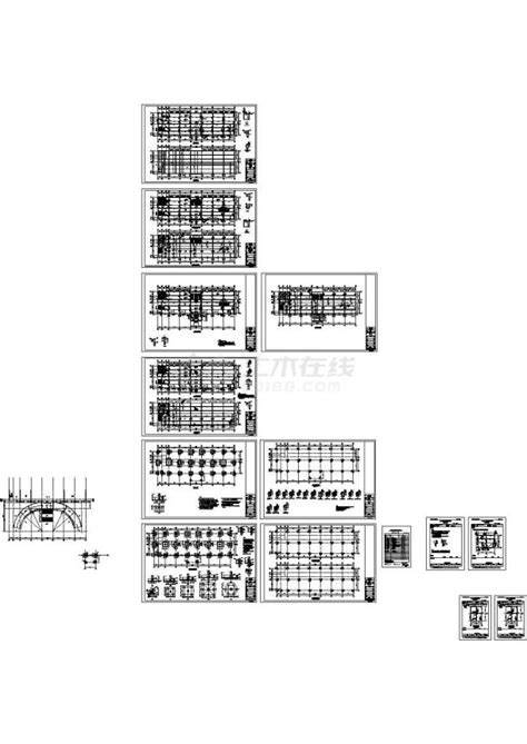 土木工程毕业设计办公楼设计某四层框架办公楼毕业设计建筑结构图全套cad毕业设计土木在线