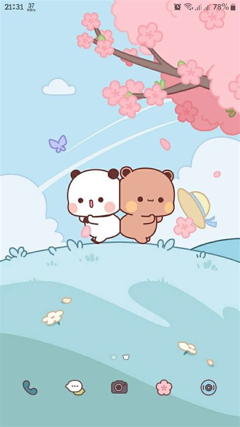 Pin by Perry on Stickers ʕʔ ʕʔ Cute panda wallpaper