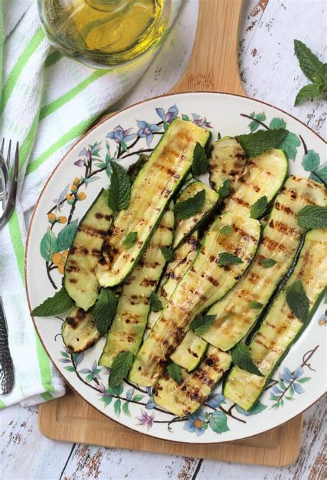 Grilled Zucchini With Mint And Vinegar Mangia Bedda