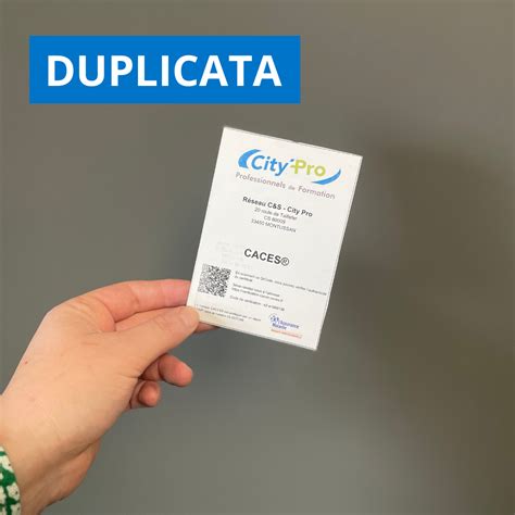 Comment Faire Un Duplicata Du Certificat Caces City Pro