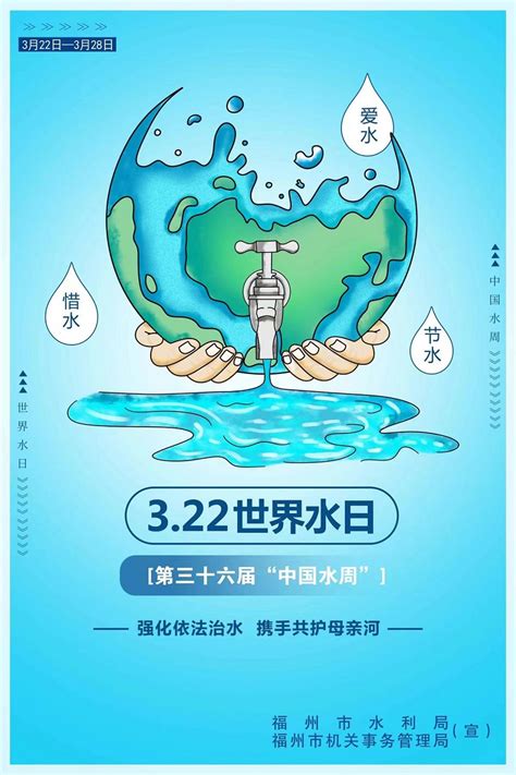 2023年世界水日中国水周宣传海报 公告公示 信息公开 福州市红十字会