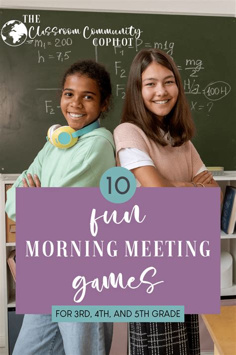 10 Fun Morning Meeting Games For 3rd 4th And 5th Grade The Classroom Community Copilot