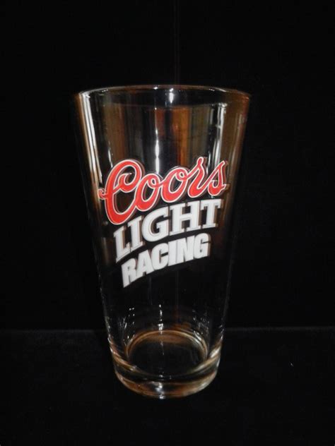 Coors Light Beer Glasses Man Cave Glasses Coors Racing