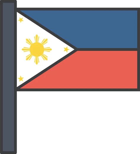 Filipino Flag Outline