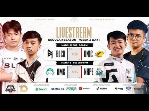 MPL PH S10 W3D1 BLCK VS ONIC GAME 1