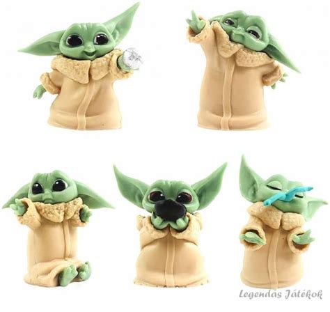 5 Db Os Star Wars Baby Yoda Grogu Figura Szett Bestzy Budapest