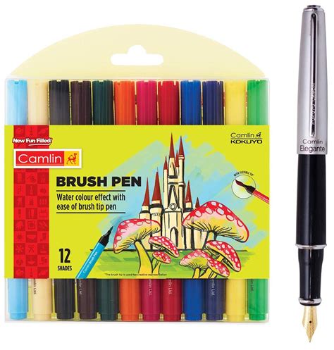 Camlin Kokuyo Brush Pen Shades Multicolor Camlin