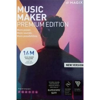 Magix Music Maker Premium Edition Nl Fr Posa Jeu Vid O Top Prix Fnac