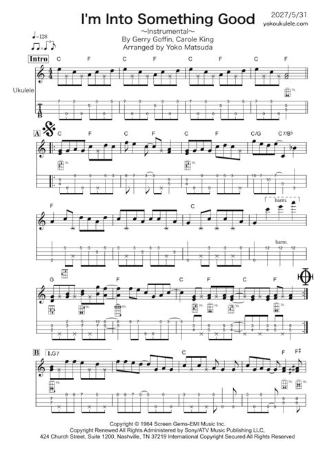 Im Into Something Good Arr Yoko Matsuda By Hermans Hermits Sheet