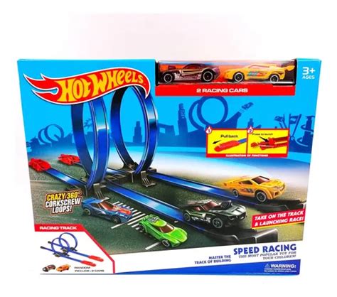 Pista Hot Wheels Carros Doble Giro Armable Lanzador Cuotas Sin Inter S