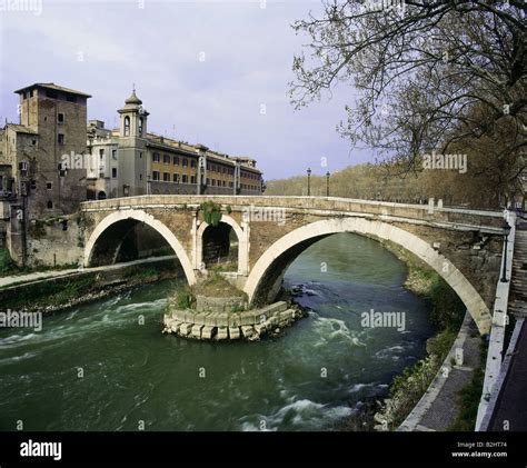 Geography Travel Italy Rome Bridges Tiber Bridge Ponte Fabricio