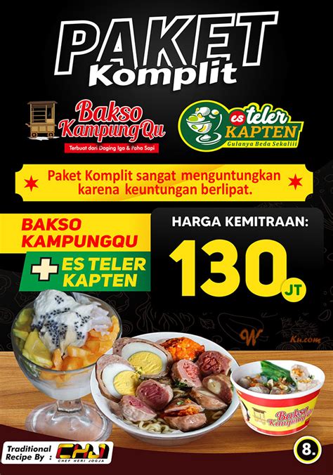 Franchise Bakso Kampungqu Peluang Bisnis Bakso Gerobakan Kekinian