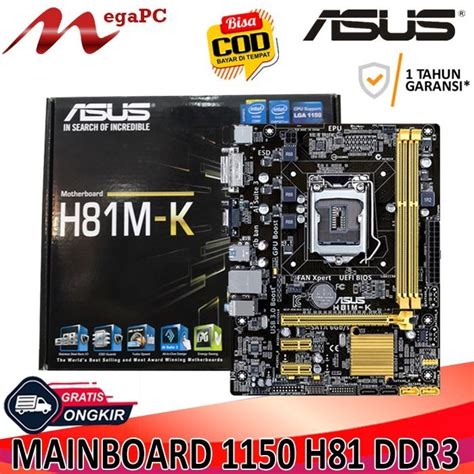 Jual Best Mobo Motherboard Mainboard Lga H Ddr Asus Garansi