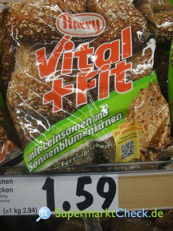 Harry Vital Fit Mehrkornbrötchen mit Leinsamen und Sommenblumenkernen