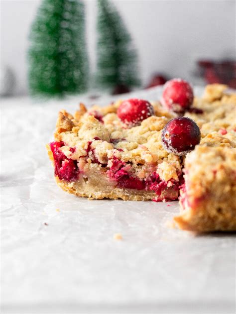 Fresh Cranberry Shortbread Bars Ginger Snaps Baking Affairs