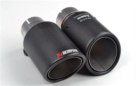 Akrapovic Matt Black Carbon Fiber Exhaust Tip Stainless Steel Audistock