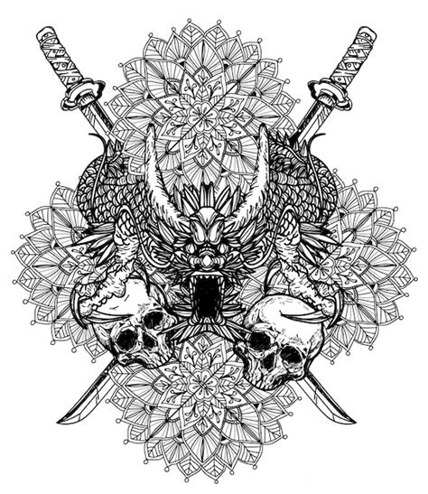 Main De Dargon Art De Tatouage Dessin Et Croquis Noir Et Blanc